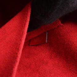 Pre Owned Louis Vuitton Jasmine Castilian Red Epi Leather Top Handle Bag