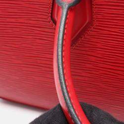 Pre Owned Louis Vuitton Jasmine Castilian Red Epi Leather Top Handle Bag