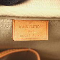 Pre Owned Louis Vuitton Deauville Bowling Vanity Handbag  Monogram Canvas