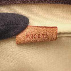 Pre Owned Louis Vuitton Deauville Bowling Vanity Handbag  Monogram Canvas