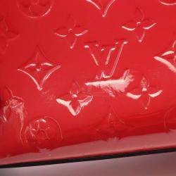 Pre Owned Louis Vuitton Catalina Bb Tote Handbag  Vernis Leather Rose Andian