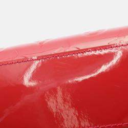 Pre Owned Louis Vuitton Catalina Bb Tote Handbag  Vernis Leather Rose Andian