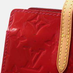 Pre Owned Louis Vuitton Catalina Bb Tote Handbag  Vernis Leather Rose Andian