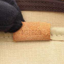 Pre Owned Louis Vuitton Deauville Handbag  Monogram Canvas Leather Brown