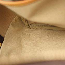 Pre Owned Louis Vuitton Deauville Handbag  Monogram Canvas Leather Brown