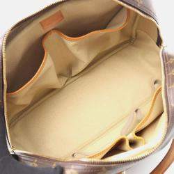 Pre Owned Louis Vuitton Deauville Handbag  Monogram Canvas Leather Brown