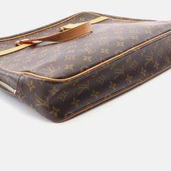 مملوكة مسبقًا حقيبة لوي فويتون برتفوليوم وثائق بيغاس قماش مونوغرام