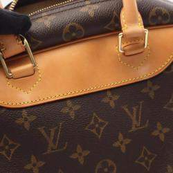Pre Owned Louis Vuitton Deauville Travel Handbag  Monogram Canvas