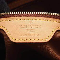Pre Owned Louis Vuitton Mini Looping Handbag  Monogram Canvas Leather Brown