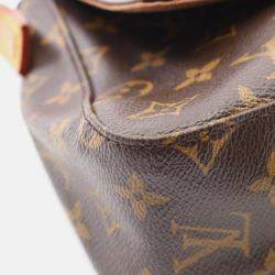 Pre Owned Louis Vuitton Mini Looping Handbag  Monogram Canvas Leather Brown