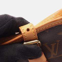 Pre Owned Louis Vuitton Bucket Pm Shoulder Handbag Monogram Canvas Leather
