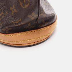 Pre Owned Louis Vuitton Bucket Pm Shoulder Handbag Monogram Canvas Leather