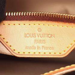 Pre Owned Louis Vuitton Bucket Pm Shoulder Handbag Monogram Canvas Leather