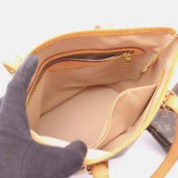 Pre Owned Louis Vuitton Bucket Pm Shoulder Handbag Monogram Canvas Leather
