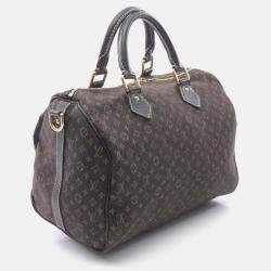 Pre Owned Louis Vuitton Speedy Bandouliere 30 Shoulder Handbag  Monogram Idylle