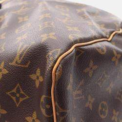 Pre Owned Louis Vuitton Keepall 55 Travel Duffle Bag Monogram Canvas