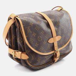 Pre Owned Louis Vuitton Saumur 30 Crossbody Shoulder Bag Monogram Canvas