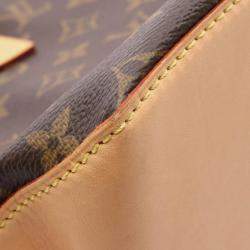 Pre Owned Louis Vuitton Cabas Piano Shoulder Tote Bag Monogram Canvas