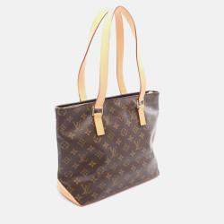 Pre Owned Louis Vuitton Cabas Piano Shoulder Tote Bag Monogram Canvas