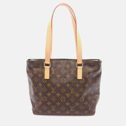 Pre Owned Louis Vuitton Cabas Piano Shoulder Tote Bag Monogram Canvas