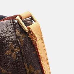 Pre Owned Louis Vuitton Shanti Gm Shoulder Bag  Monogram Canvas Leather
