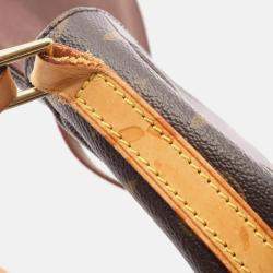Pre Owned Louis Vuitton Shanti Gm Shoulder Bag  Monogram Canvas Leather