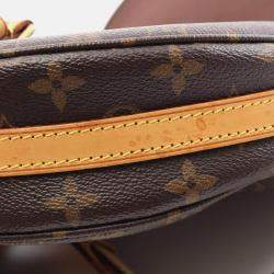 Pre Owned Louis Vuitton Shanti Gm Shoulder Bag  Monogram Canvas Leather