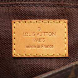 Pre Owned Louis Vuitton Shanti Gm Shoulder Bag  Monogram Canvas Leather