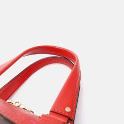 Pre Owned Louis Vuitton Retiro Pm 2Way Shoulder Handbag  Monogram Canvas Coquelicot