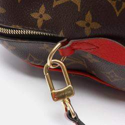 Pre Owned Louis Vuitton Retiro Pm 2Way Shoulder Handbag  Monogram Canvas Coquelicot