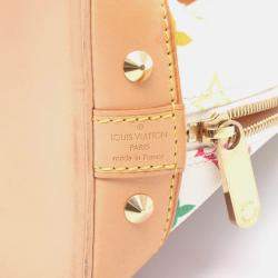 Pre Owned Louis Vuitton Alma Monogram Multicolor Canvas and Leather Top Handle Bag