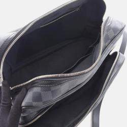 Pre Owned Louis Vuitton Io Shoulder Bag Crossbody  Damier Graphite Black Mens