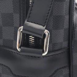 Pre Owned Louis Vuitton Io Shoulder Bag Crossbody  Damier Graphite Black Mens