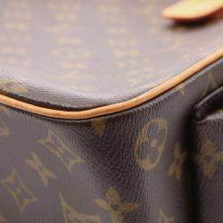 Pre Owned Louis Vuitton Multipli Cite Shoulder Handbag  Monogram Canvas Brown