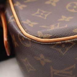 Pre Owned Louis Vuitton Vivacite MM Shoulder Hand Bag  Monogram Canvas
