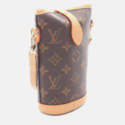 Pre Owned Louis Vuitton Fold Me Pouch Shoulder Bag  Monogram Canvas Leather