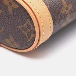 Pre Owned Louis Vuitton Fold Me Pouch Shoulder Bag  Monogram Canvas Leather
