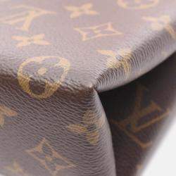 Pre Owned Louis Vuitton Locky BB Red / Brown Monogram Canvas and Leather Shoulder Bag