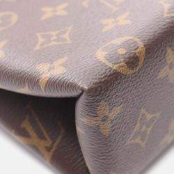 Pre Owned Louis Vuitton Locky BB Red / Brown Monogram Canvas and Leather Shoulder Bag