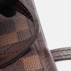 Pre Owned Louis Vuitton Neverful PM Tote Bag  Damier Canvas Brown Ebene