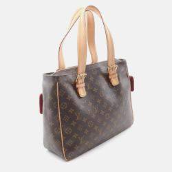 Pre Owned Louis Vuitton Multiple Cite Shoulder Handbag Monogram Canvas Brown