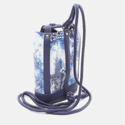 Pre Owned Louis Vuitton Randonnee PM Shoulder Bag  Monogram Bandana Blue