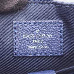 Pre Owned Louis Vuitton Randonnee PM Shoulder Bag  Monogram Bandana Blue