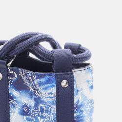 Pre Owned Louis Vuitton Randonnee PM Shoulder Bag  Monogram Bandana Blue