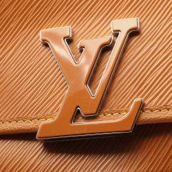 Pre Owned Louis Vuitton Busi NM Shoulder Crossbody Bag  Epi Leather Brown Gold
