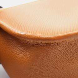 Pre Owned Louis Vuitton Busi NM Shoulder Crossbody Bag  Epi Leather Brown Gold