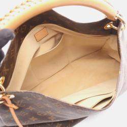 Pre Owned Louis Vuitton Artsy MM Shoulder Bag  Monogram Canvas Leather Brown