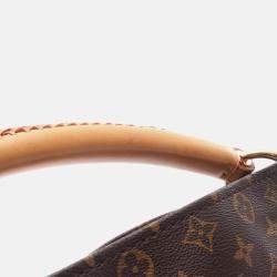 Pre Owned Louis Vuitton Artsy MM Shoulder Bag  Monogram Canvas Leather Brown