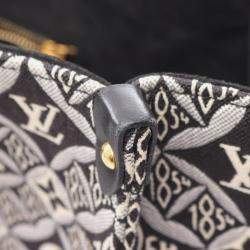 Pre Owned Louis Vuitton On The Go GM Shoulder Tote Bag  Monogram Jacquard Gray