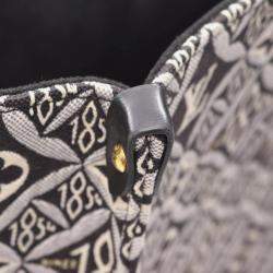 Pre Owned Louis Vuitton On The Go GM Shoulder Tote Bag  Monogram Jacquard Gray